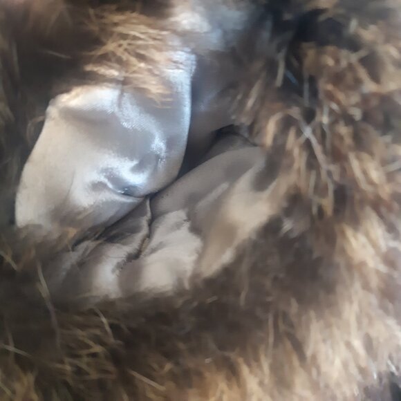 1960s New Yorker Alysha Seal Dyed Lamb Full length Chocolate Vintage Fur Coat - Picture 9 of 16